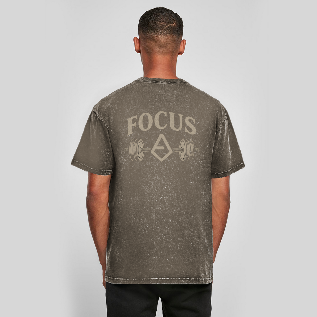 FOCUS Oversize Washed T-Shirt