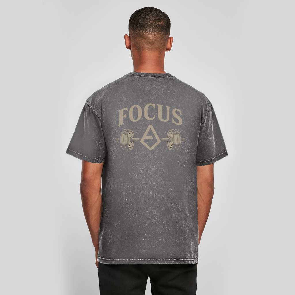 FOCUS Oversize Washed T-Shirt